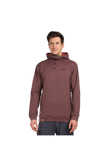 Fotogalerie Pánská outdoorová mikina HOODIE TECH palisander