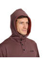 Fotogalerie Pánská outdoorová mikina HOODIE TECH palisander