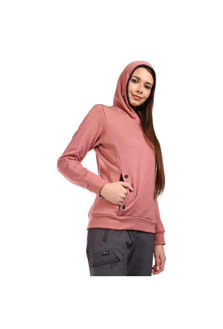 Fotogalerie Dámská outdoorová mikina HOODIE TECH LADY coral