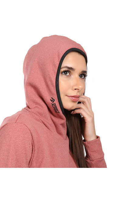 Fotogalerie Dámská outdoorová mikina HOODIE TECH LADY coral