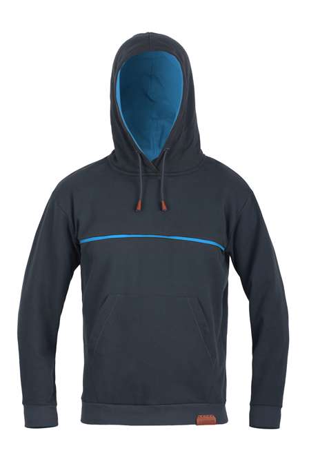 Fotogalerie Pánská mikina HOODIE grey/ocean